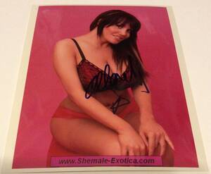 jennifer lawrence shemale - ALLANAH STARR SIGNED ADULT FILM STAR PORN 8X10 PHOTO 26 SEXY HOT TRANSSEXUAL  | eBay